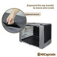 thumbnail image 6 of HiCaptain Folding Metal Dog Crate Cover for 36 Inches Wire Pet Cage (Black), 6 of 7