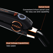 Croc Masters Infrared Flat Iron Titanium Ceramic Hair Straightener 1.5