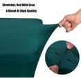 thumbnail image 2 of GFDYREE 2 Pack 6ft Stretch Spandex Hunter Green Table Cover for Standard Folding Tables - Universal Rectangular Fitted Tablecloth Protector for Wedding, Banquet and Party, 2 of 7