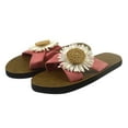 thumbnail image 7 of Anuirheih Slip on Sandals Women,Women Flock Beach Breathable Flowers Sandals Home Slipper Flip-Flops Flat Shoes(Pink), 7 of 7