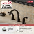 thumbnail image 2 of Delta Lahara Two Handle Widespread Bathroom Faucet in Venetian Bronze 3538-RBMPU-DST, 2 of 2