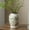 08-green and Beige, variant on for Mom from Daughter or Son, Pastoral Green Ceramic Flower Vase 8.5”, Rustic Cottage Core Decor for Living Room, Bookshelf, Office, Mantel & Table Centerpiece