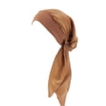 thumbnail image 2 of Sonducket Pañuelo para la cabeza para mujer, gorro de dormir preatado a la moda, tocado con textura suave, accesorios para el cabello para la vida diaria Sombreros caqui Sonducket AP009762-06, 2 of 6