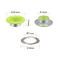thumbnail image 2 of 200 juego ojales Unique Bargains redondos 10mm metal Neón verde, 2 of 7