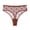 Brick Red, variant on Women's Lace Sheer Panties Heart Print Low Rise Sexy Thongs Underwear (, XL)