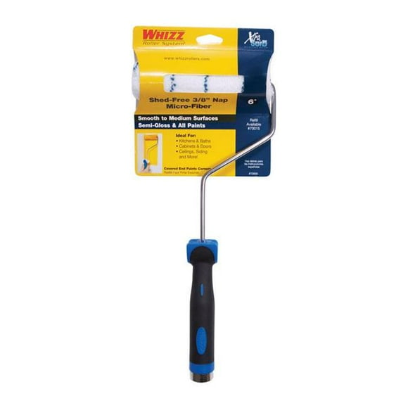 Whizz 1817824 Xtrasorb Extrémité Filetée 6 in. Métal & Plastique Mini Cadre de Rouleau de Peinture