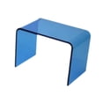 thumbnail image 4 of Taburete acrílico, taburete pequeño, taburete para el hogar antiskid, banco de ducha para la sala de estar de la sala de estar baño de porche Azul, 4 of 8