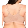thumbnail image 3 of Glamorise Lacey T-Back Front-Closure WonderWire Underwire  Bra 9246 (Women's & Women's Plus), 3 of 9