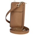 thumbnail image 1 of BULL GUARD Crossbody Leather Wallet Phone Purse, Anti Theft and RFID Blocking, Small Elegant Design for Travel, 1 of 8