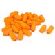 thumbnail image 1 of Silenciador de neumáticos de plástico con rosca macho de 1/4 BSP, 30 piezas, color naranja, 1 of 1