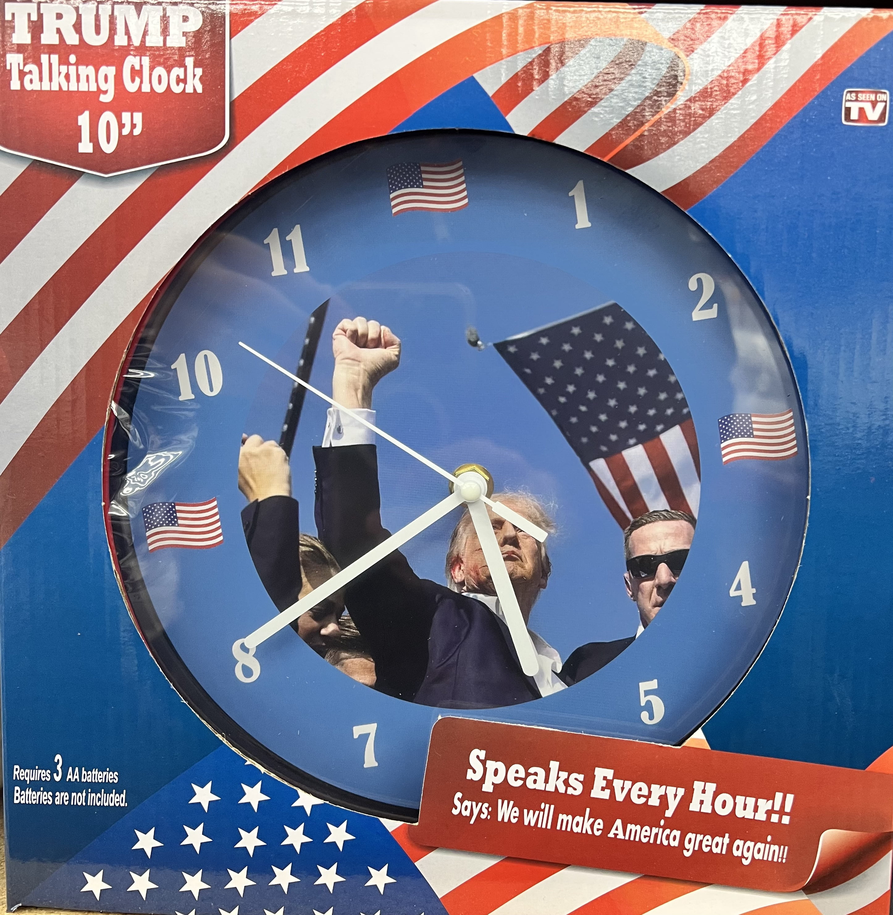 President Trump Talking Clock! Let's Make America Great Again!
