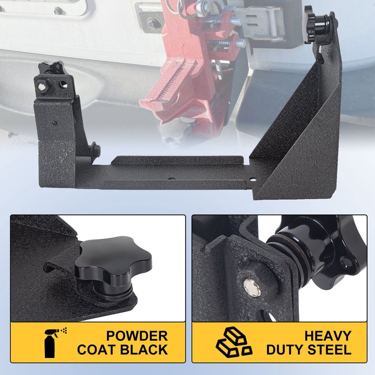Rear Door High Hi-Lift Jack Mount Bracket Carrier For Jeep Wrangler JK