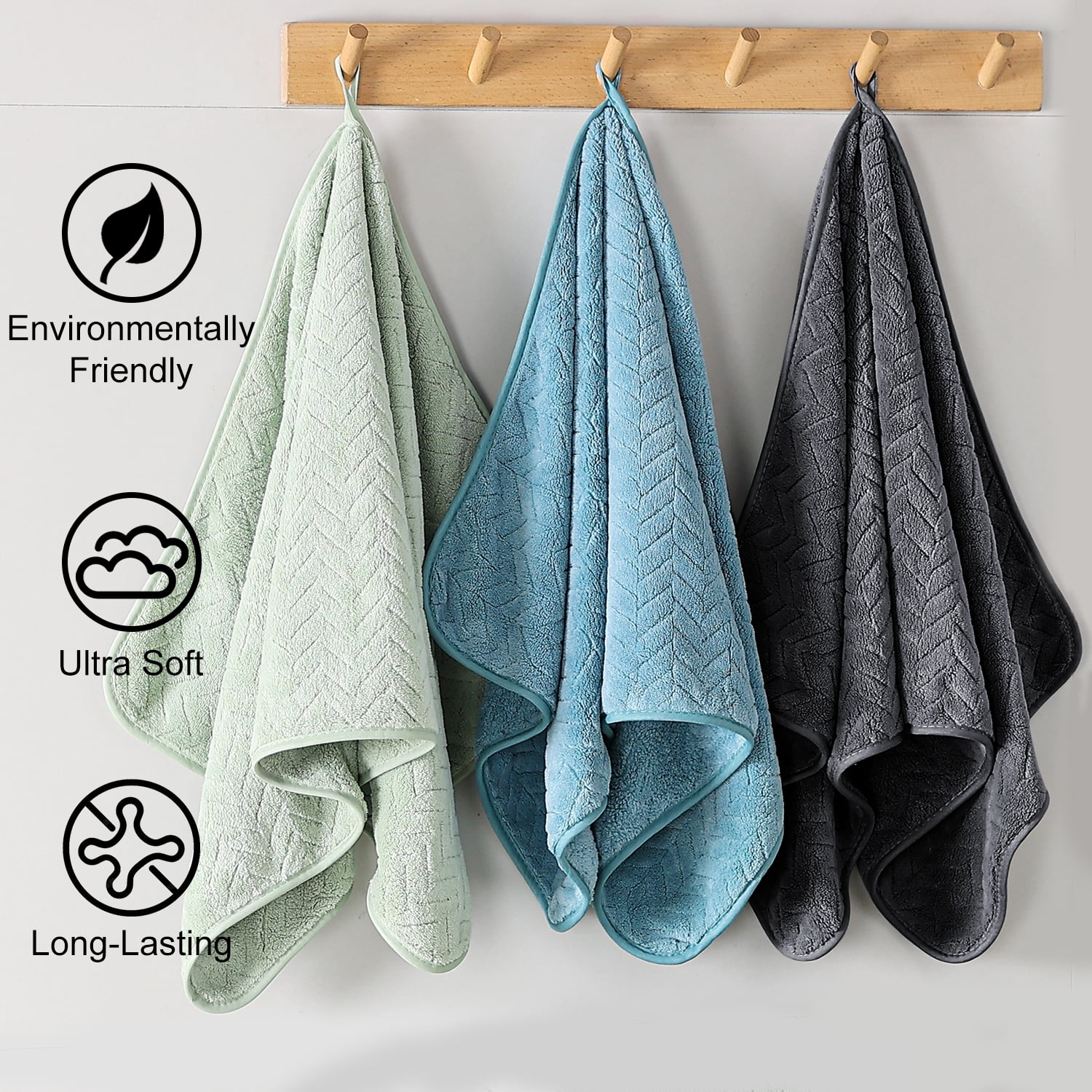 Beartech 8 Piece Bath Towel Set |2 Oversized Large Bath Towels Sheet, 2 Hand Towels & 4 Washcloths| Ultra Soft Towel Set Highly Absorbent Quick Dry Hotel Towel Collection