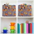 thumbnail image 7 of GZHJMY Thanksgiving Pumpkin Rectangular Storage Bin, Collapsible Toy Storage Bins, Waterproof Canvas Rectangular Storage Bin with Leather Handles for Home Closets,Bedrooms,Kids Toy,Gift Baskets, 7 of 7