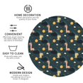 thumbnail image 3 of Honeii Dinosaur In The Space print Leather Coaster Set of 4, ideal for safeguarding your furniture from drinks spills and effortless cleanup-Round Shape, 3 of 6