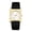 black, variant on Women Analog Quartz Watch: Silicone Strap Square Case Index Dial Markers Wristwatch - Casual