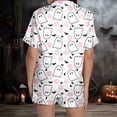 thumbnail image 4 of Ulitacool Womens Halloween Pajamas V Neck Top And Pants Cartoon Graphic Sleepwear Jammies Sleeveless Nightwear Autummn Winter Sweet Clothes Xl White, 4 of 6