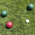 thumbnail image 3 of Hey Play M350108 7 x 7 in. Red & Green Outdoor Family Bocce Ball Set for Backyard, Lawn & Beach, 3 of 4