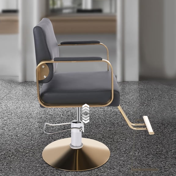 Barber Chair Hair Chair Salon Chair Hydraulic Rolling Swivel Barber Chairs Adjustable Headrest Reclining Barber Chairs 360° Swivel for Barbershop Shampoo Salon Spa Beauty Equipment Max Load 440LBS