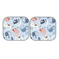 thumbnail image 7 of Balery 2 Piece Cute Chameleons On Blue Car Windshield Sun Shade|Foldable Front Windshield Shade for Car Front Window for Most Sedans SUV Truck-Small, 7 of 7