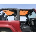 thumbnail image 2 of Shadeidea JK Top Sun Shade compatible with Jeep Wrangler Sunshade (2007-2018) 2 Door Front and Rear-Orange Mesh Screen Cover UV Blocker with Grab Bag - 10 Years Warranty, 2 of 7