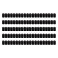 thumbnail image 1 of 100pcs Rubber End Caps 9.5mm Id Pvc Round Tube Bolt Cap Cover Black, 1 of 5