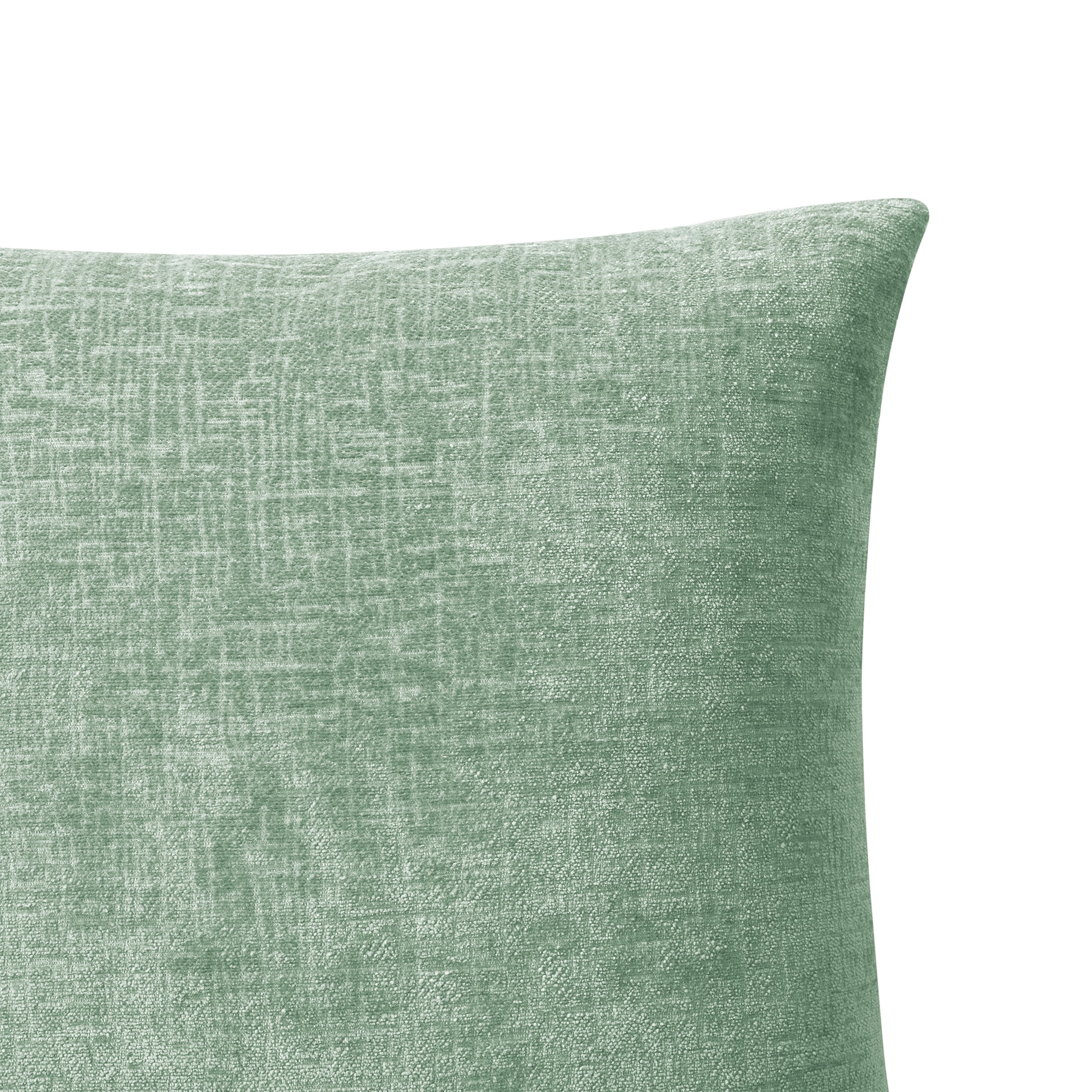 Mainstays Solid Chenille Decorative Pillow Set, Green, 18" x 18", 2 Pieces