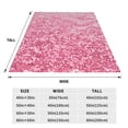 thumbnail image 3 of Cauagu Pink Glitter Pattern Flannel Bed Blankets,Fleece Blanket Comfortable Air Conditioning Blanket for Sofa Bed Travel Couch & Living Room -50"x40", 3 of 8