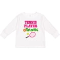 thumbnail image 3 of Inktastic Future Tennis Player in Training Girls Long Sleeve Toddler T-Shirt, 3 of 5