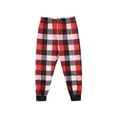 thumbnail image 3 of Yuemengxuan Popular Matching Family Christmas Pajamas, Letter Deer Tops + Plaid Pants, 3 of 9