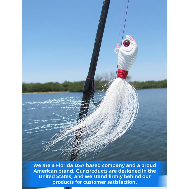 LKJYBG 5 PCs Jig Head Kits Lifelike Saltwater Freshwater Bucktail