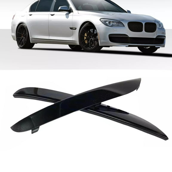 2Pcs Front Bumper Moulding Trims for BMW 7 Series F01 F02 2009-2015 51118047727