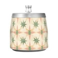 thumbnail image 7 of Yayeee Ashtray with Lid for Cigarette Smokeless Stainless Steel Home Ash Holder, Pastel Beige Geometric, 7 of 7