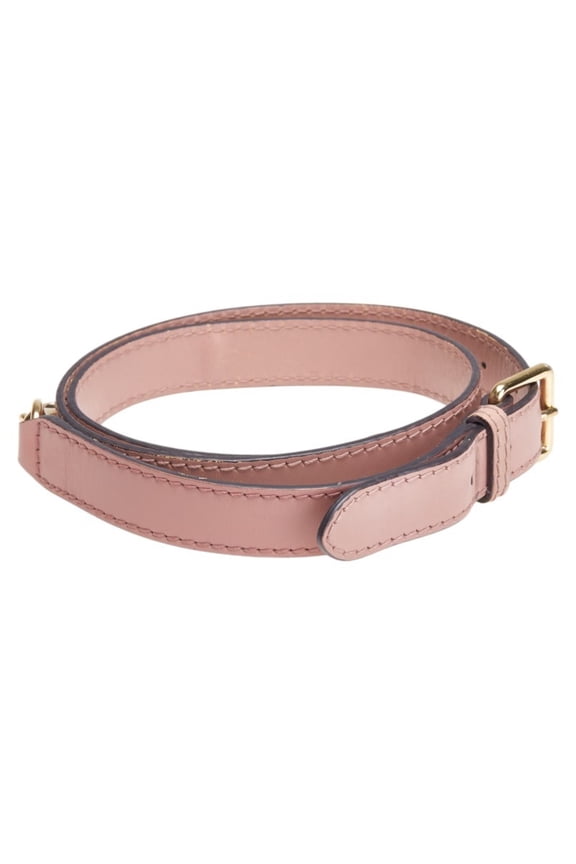 Pre-Owned Gucci shoulder strap, pink leather, women's, GUCCI