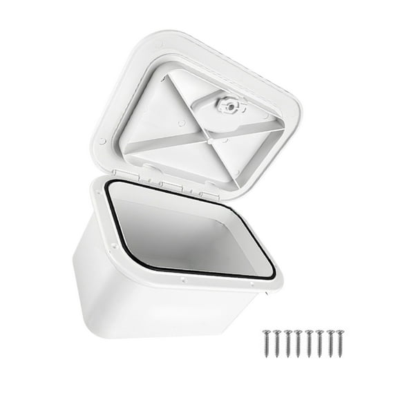 COOLHOOD Marine Deck Storage Box Lockable Tackle Box Organizers Embedded Tool Box Fishing Tackle Container Boats Accessories