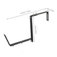 thumbnail image 2 of UKCOCO 2Pcs Versatile Black Metal Flower Pot Brackets for Wall and Railing Mount, 2 of 6
