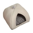 thumbnail image 3 of Cave Pet Bed Dog Tent Washable Nonslip Bottom Cat Warm House Cushion Blanket for Gray L, 3 of 8