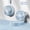 Blue, variant on 2025 new foldable mist fan with 110° adjustable angle, USB rechargeable humidifying cooling fan, assorted colors plus free lanyard. Perfect for indoor & outdoor use, ideal summer gift for mom.