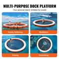 thumbnail image 6 of KFFKFF ø8' Inflatable Floating Water Dock Platform with ø5' Reticulated Pool, 6 of 9