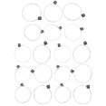 thumbnail image 1 of 3 Set Classical Guitar Strings Replacement Nylon Strings with Silver Plated Wound Stable Pitch, 1 of 7