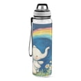thumbnail image 2 of Little Elephants Rainbow Sports Water Bottle 32oz with Straw for Kids Travel Mug BPA Free Leak Proof for School, 2 of 7