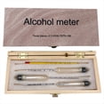 thumbnail image 5 of Alcoholímetro Preciso, Medidor de Concentración, Juego de Herramientas para Medir Vino, Vodka, Whisky, Hidrómetro, Medidor en Caja de Madera, 5 of 5