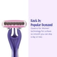 thumbnail image 4 of Skintimate Exotic Violet Blooms 4-Blade Women's Disposable Razor, 4 Ct, 4 of 8