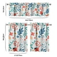 thumbnail image 6 of Floral Vintage Curtains 36 Inch Short - 3 Panel Boho Farmhouse Set with Rustic Wildflowers, Rod Pocket, 6 of 6