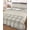 Grey, White, Beige, variant on Quilt King Size Bedding Set, Retro Green Reversible Summer Quilt 3 Pieces, Farmhouse Buffalo Plaid Vintage Beige Lightweight Bedspreads Coverlets with 2 Pillow Shams for All Seasons
