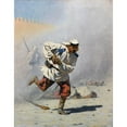 thumbnail image 2 of Vasily Vereshchagin 12x14 Black Ornate Wood Framed Double Matted Museum Art Print Titled: Mortally Wounded (1873), 2 of 5