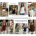 thumbnail image 4 of FreshPretty Tank Top for Women Spring Summer Tops Babydoll Twist Front V Neck Sleeveless Flowy Dressy Casual Blouses, 4 of 9