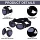 thumbnail image 3 of ZHAOCHENG Piezas S: Set Casco + Gafas Casco para Mascotas y Gafas Casco de Moto para Perros y Gafas de Sol Casco para Mascotas para Perros pequeños, 3 of 5