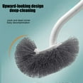 thumbnail image 3 of Curved Toilet Brush, Bathroom Cleaning Scrub Brush with Long Handle, Hanging Portable Toilet Bowl Brush, Toilet Cleaning Brushes Bathroom Accessories, 3 of 6