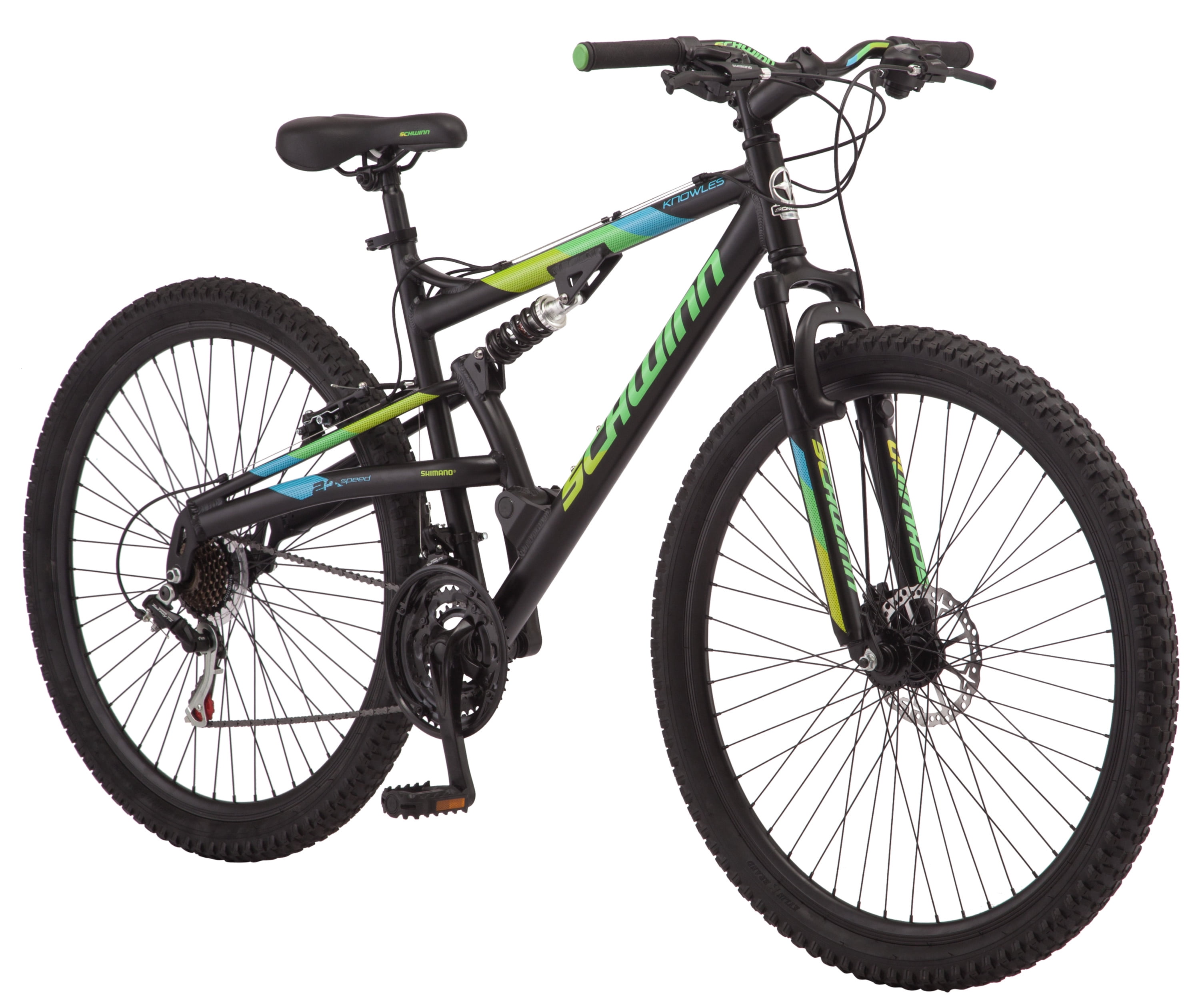 Schwinn 29 In Knowles Mens Mountain Bike Black 21 Speeds